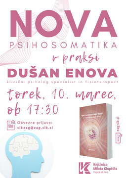 Nova psihosomatika v praksi, torek, 10. 3. 2026, ob 17:30
