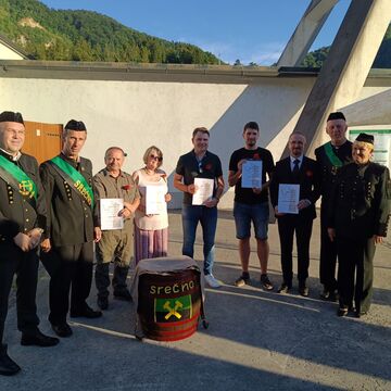 Praznovanje dneva rudarjev v Kisovcu